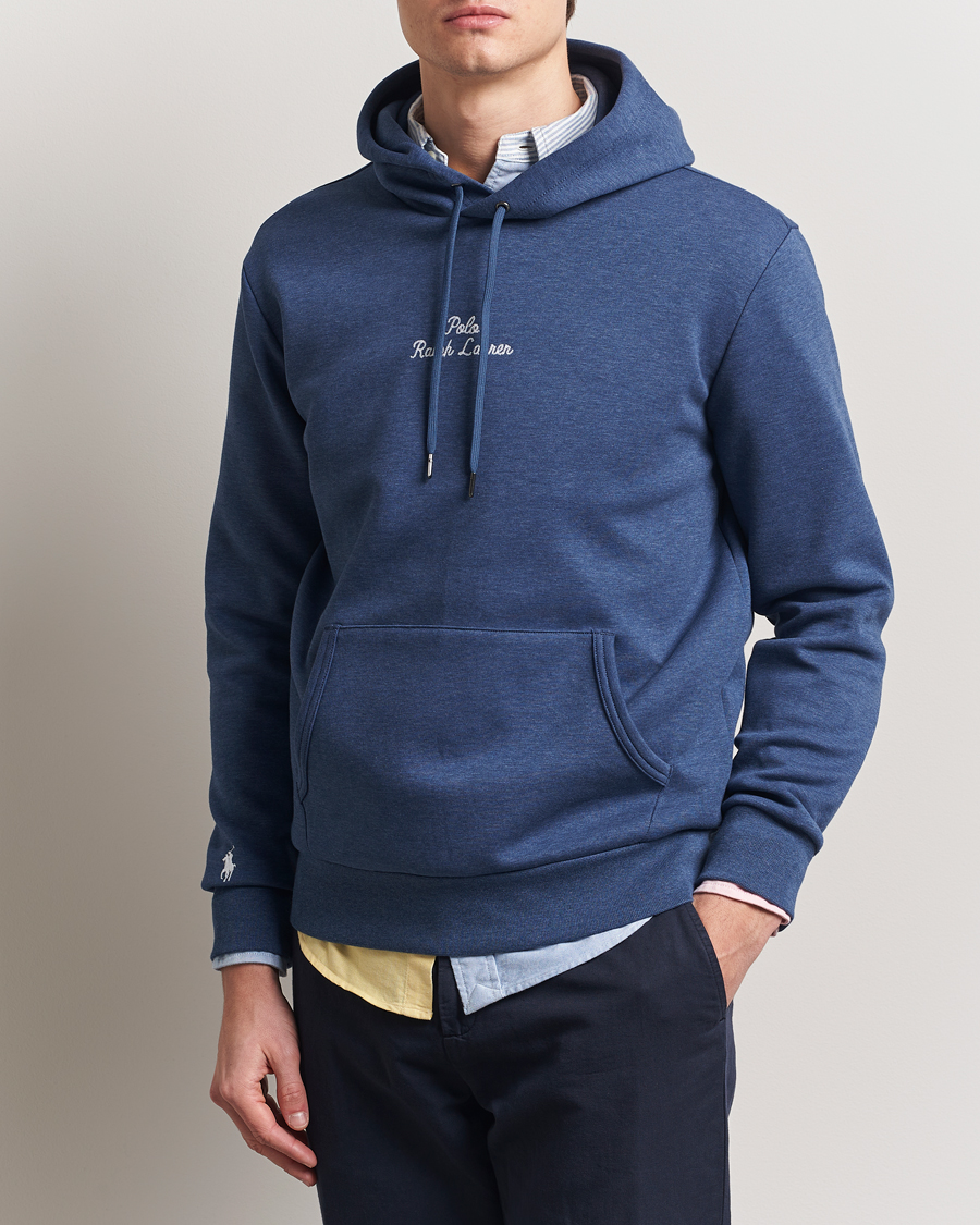 Herre | Gensere | Polo Ralph Lauren | Center Logo Hoodie Derby Blue Heather
