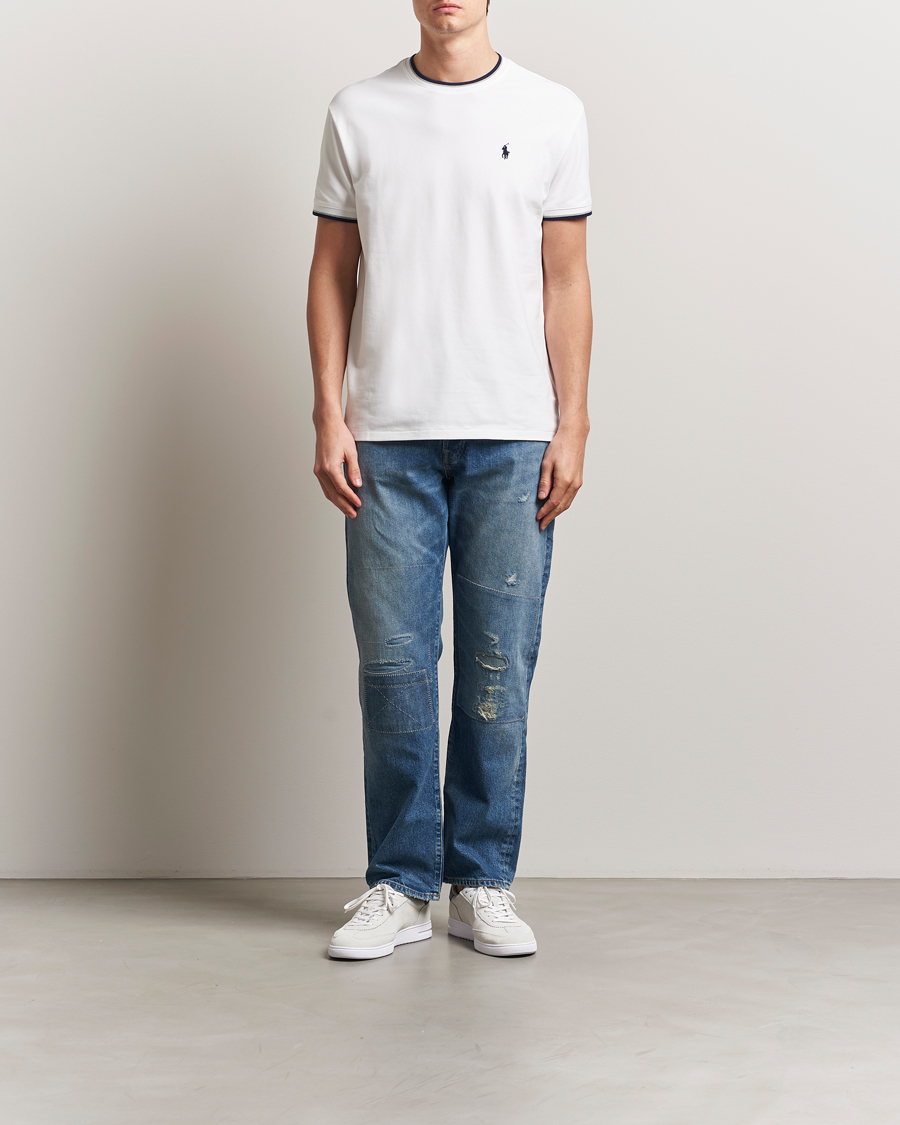 Herre | T-Shirts | Polo Ralph Lauren | Mesh Polo Tee White