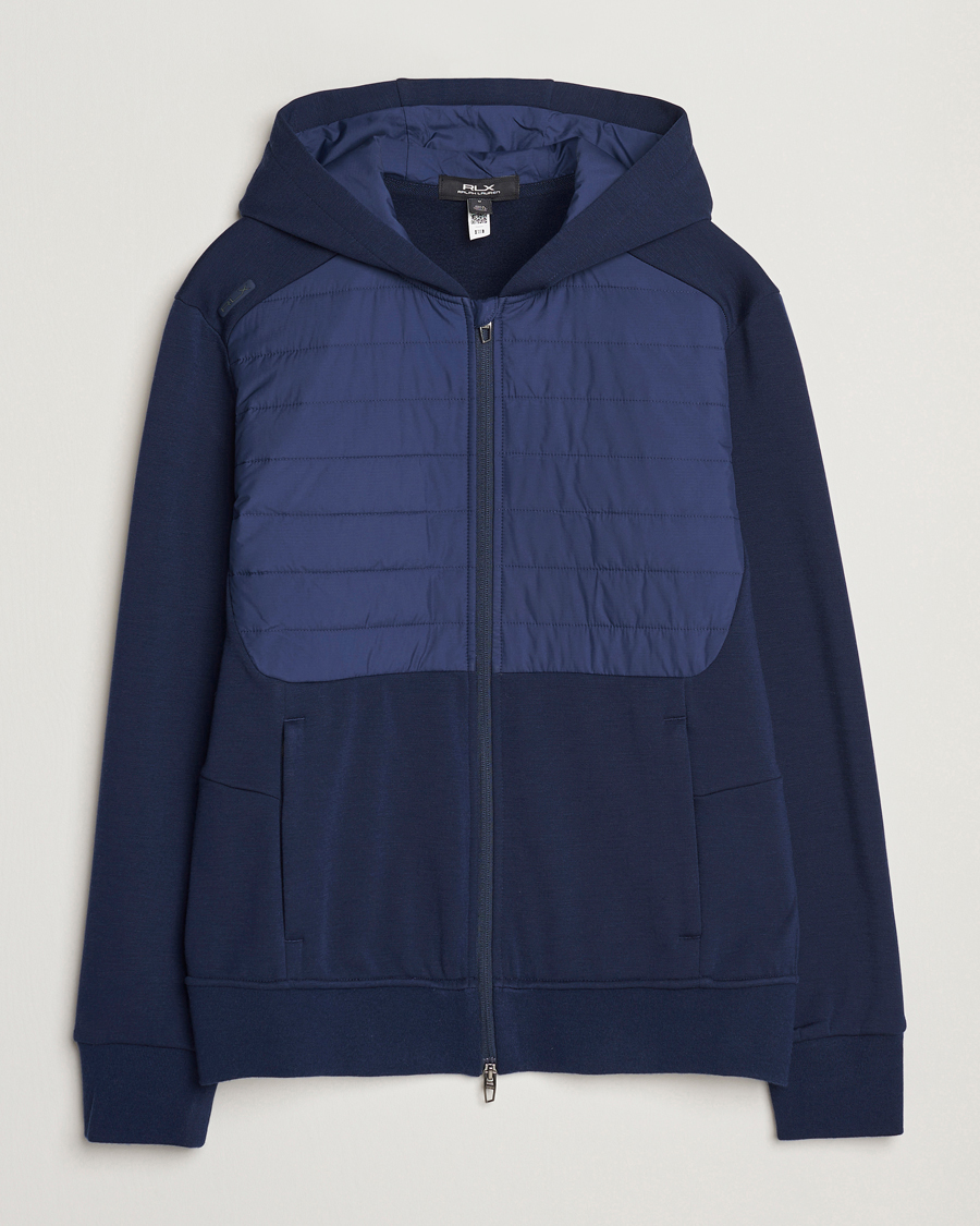 Herre | Gensere | RLX Ralph Lauren | Heavy Teach Wool Full Zip Pullover Refined Navy