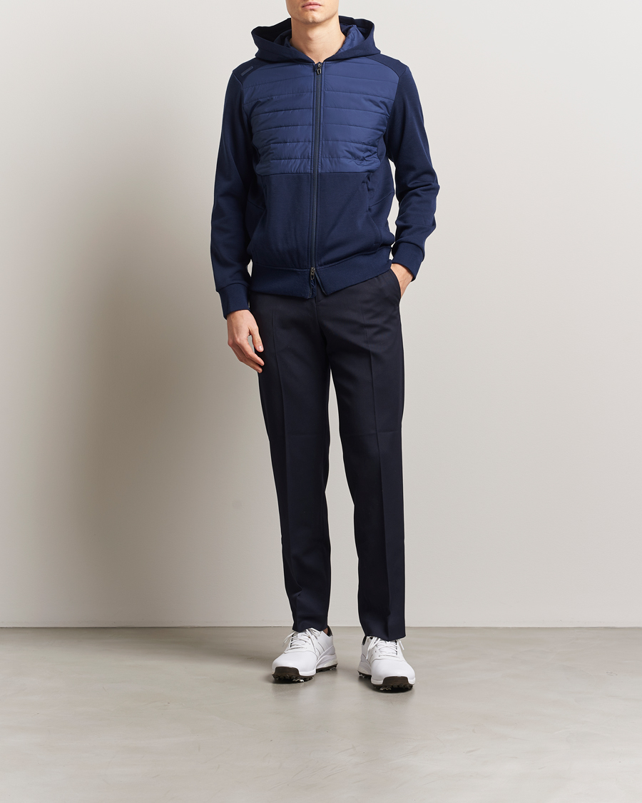 Herre | Gensere | RLX Ralph Lauren | Heavy Teach Wool Full Zip Pullover Refined Navy