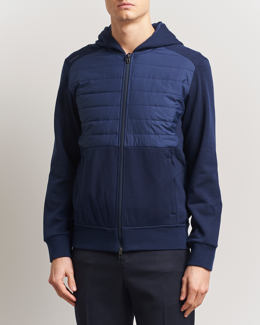 Herre | Gensere | RLX Ralph Lauren | Heavy Teach Wool Full Zip Pullover Refined Navy