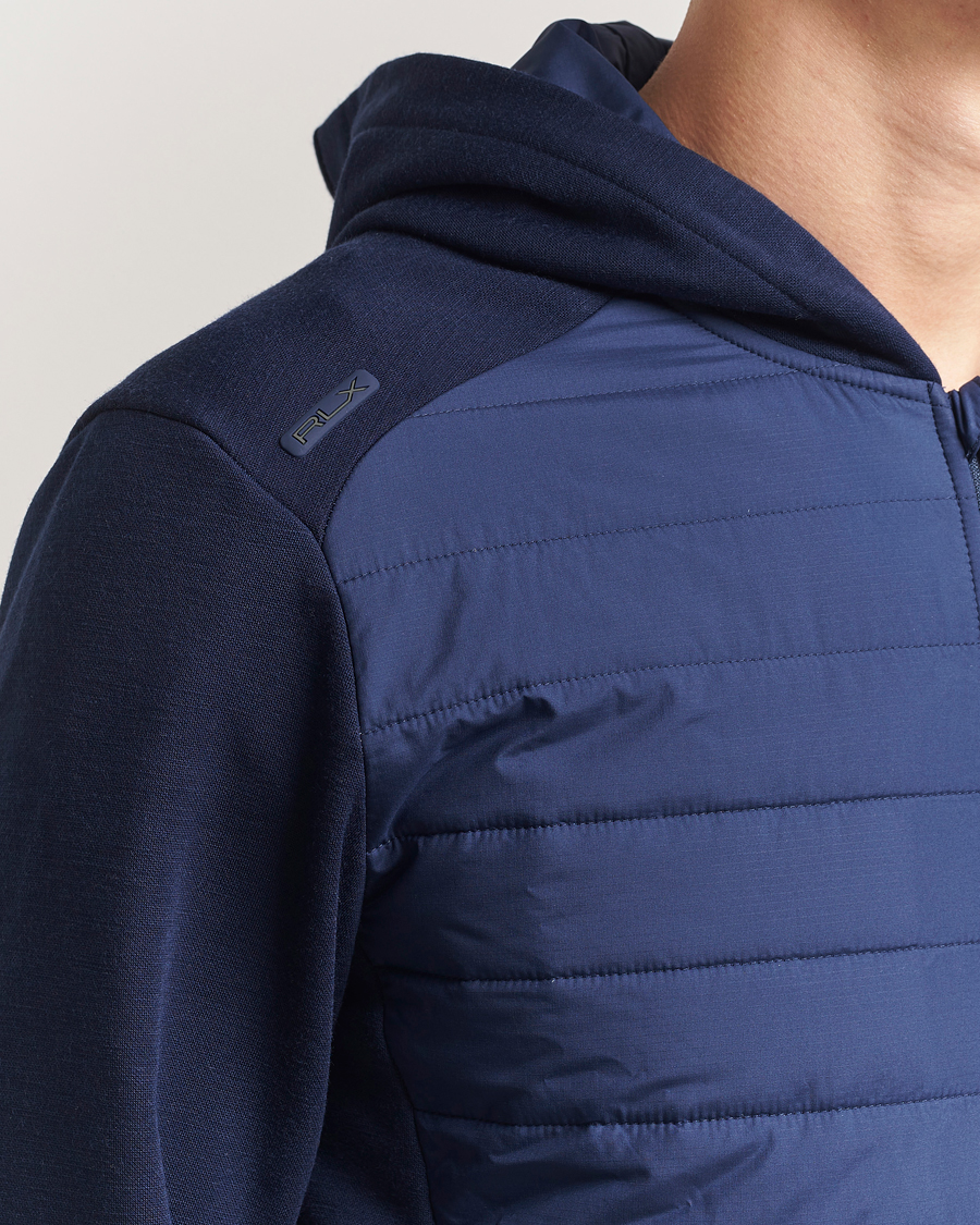 Herre | Gensere | RLX Ralph Lauren | Heavy Teach Wool Full Zip Pullover Refined Navy