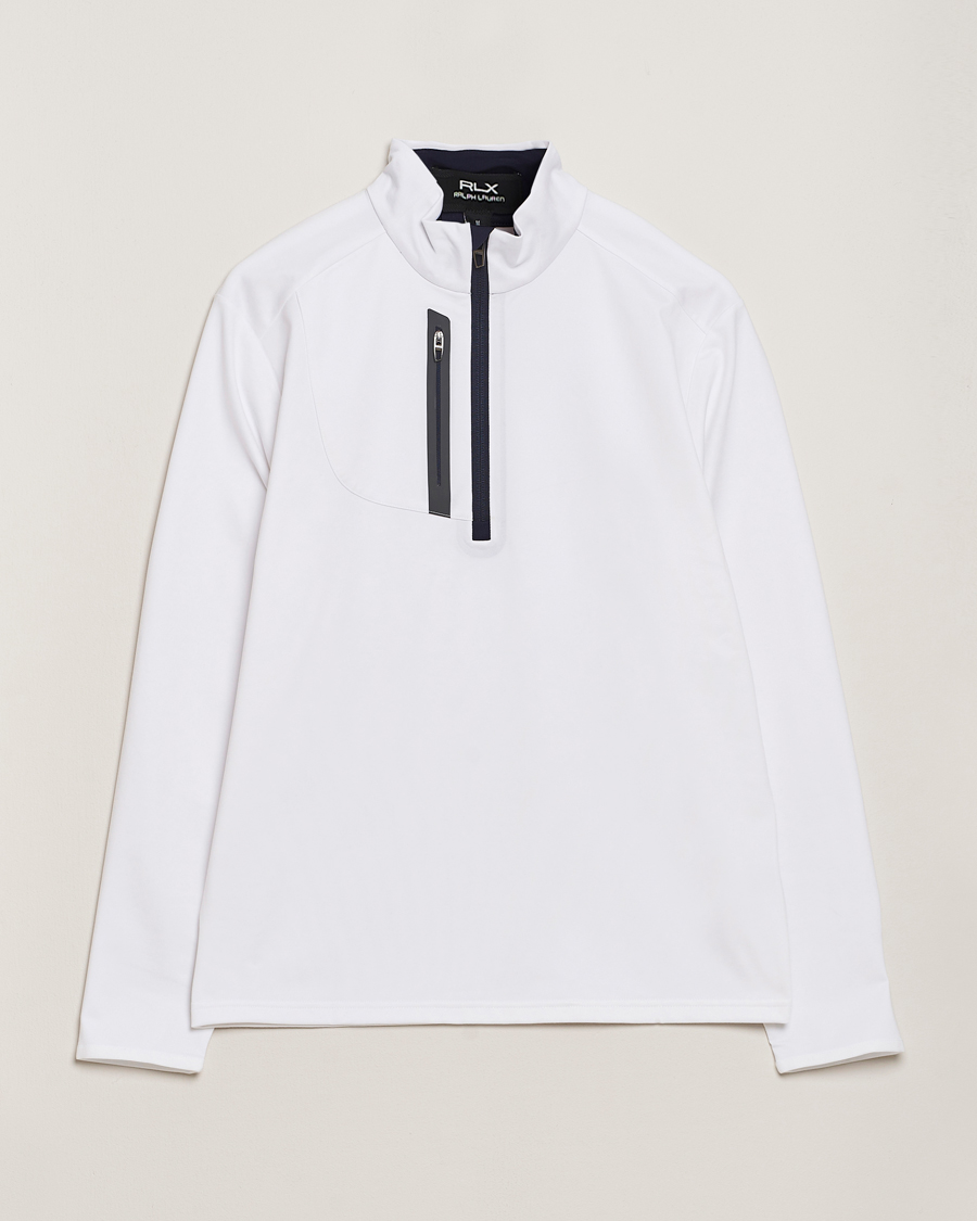 Herre | Gensere | RLX Ralph Lauren | New Lux Performance Half Zip Ceramic White