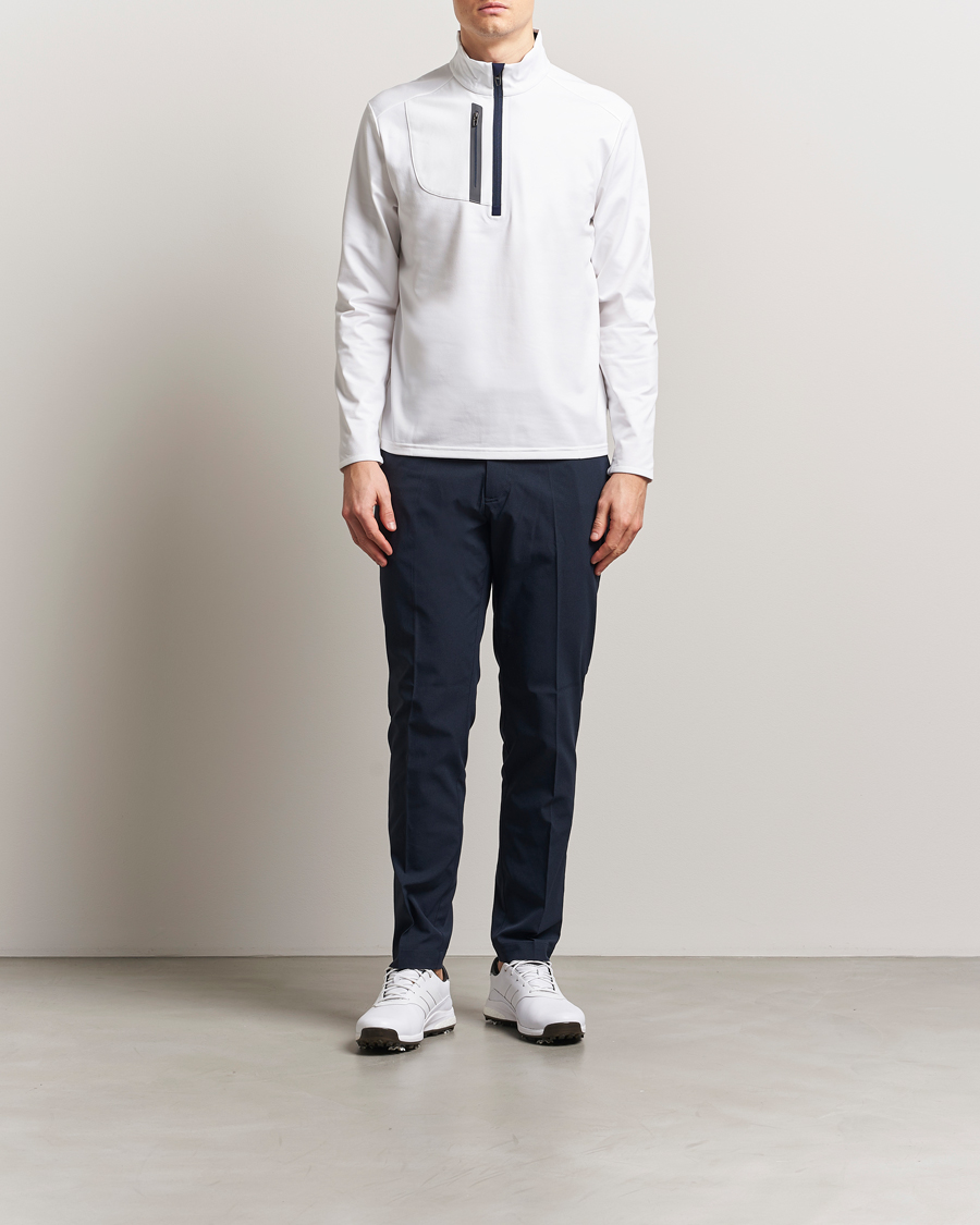 Herre | Gensere | RLX Ralph Lauren | New Lux Performance Half Zip Ceramic White
