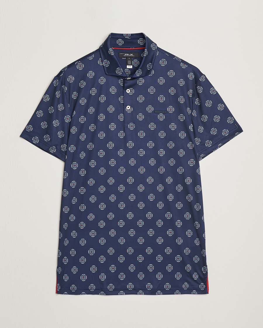 Herre | Pikéer | RLX Ralph Lauren | Airflow Active Polo Mini G Golfball/Refined Navy
