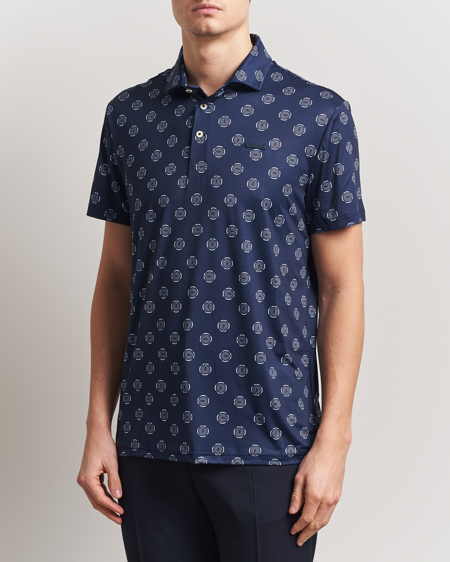 Herre | Pikéer | RLX Ralph Lauren | Airflow Active Polo Mini G Golfball/Refined Navy