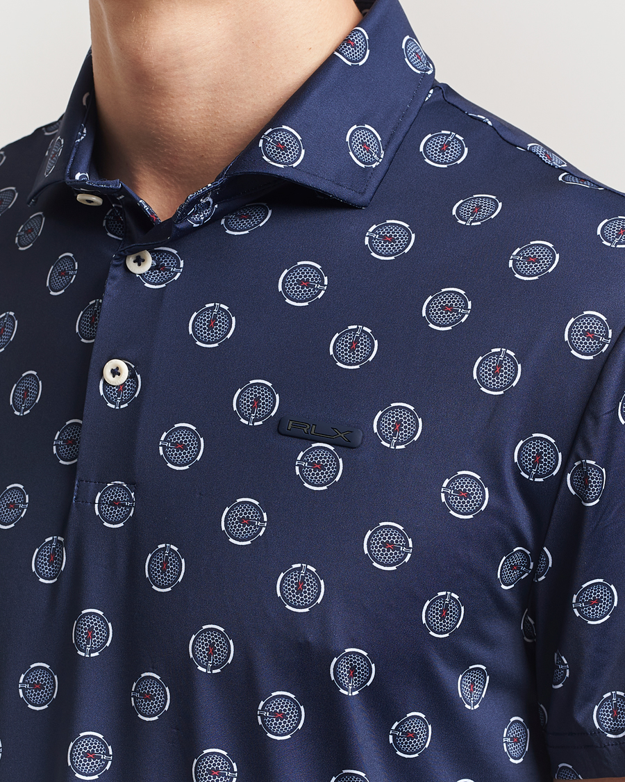 Herre | Pikéer | RLX Ralph Lauren | Airflow Active Polo Mini G Golfball/Refined Navy
