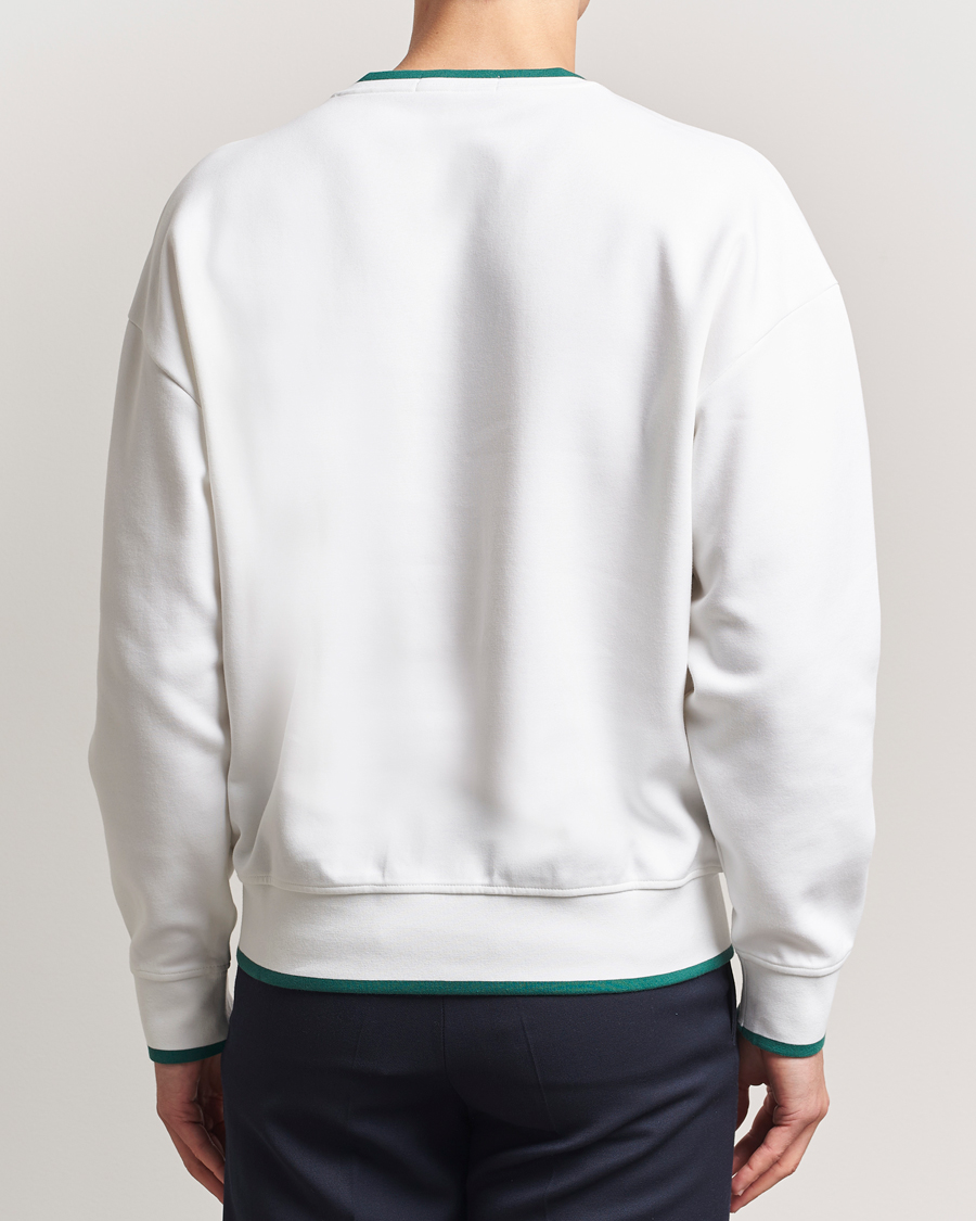 Herre | Gensere | RLX Ralph Lauren | Active Sweatshirt Ceramic White/Kelly Green