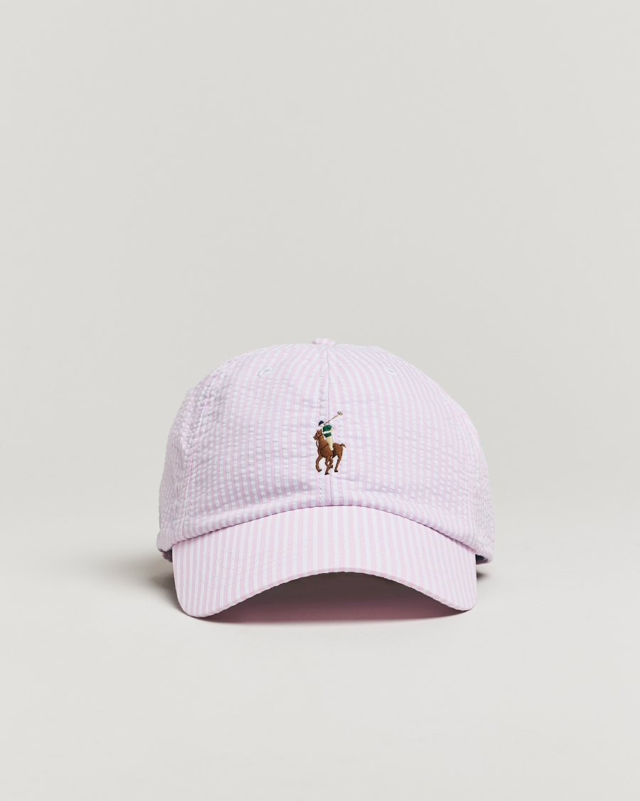 Herre | Hatter og capser | Polo Ralph Lauren | Seersucker Cap Carmel Pink