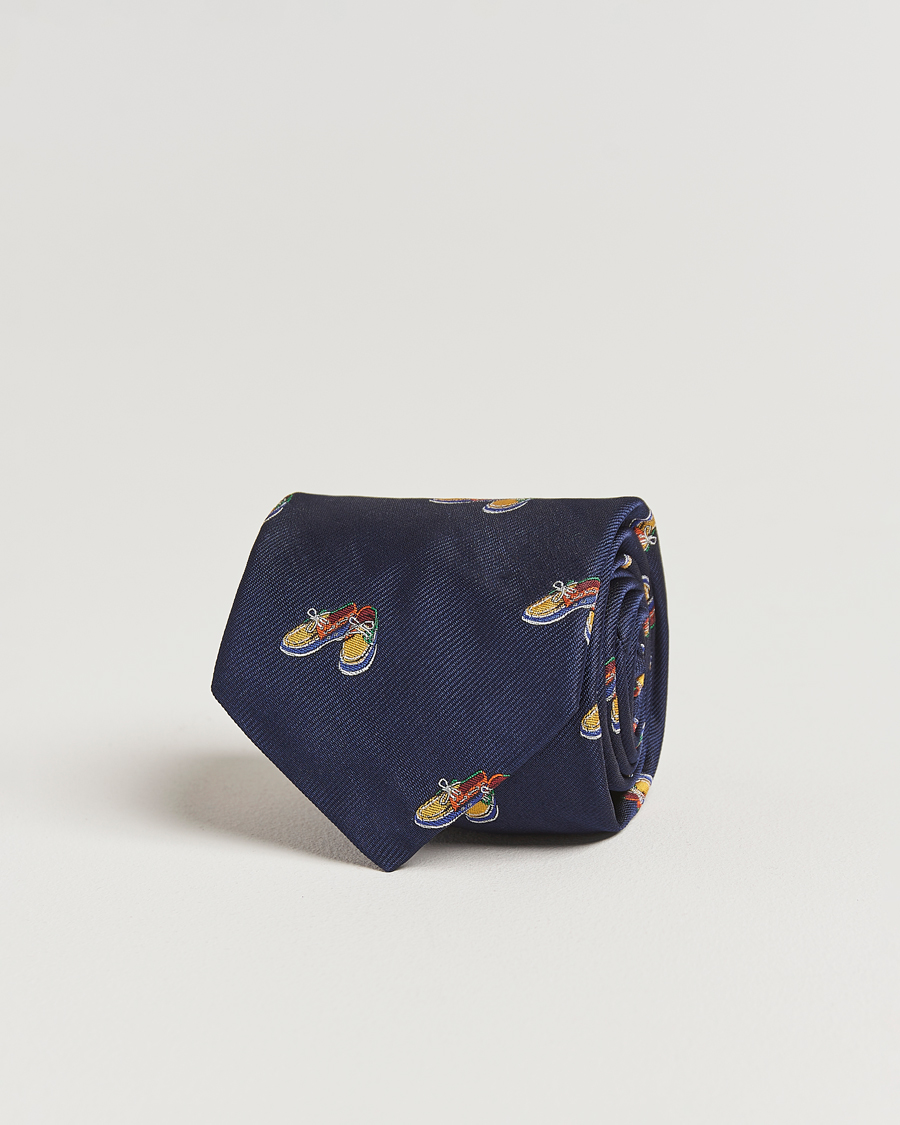 Herre | Slips | Polo Ralph Lauren | Club Boat Shoe Tie Navy