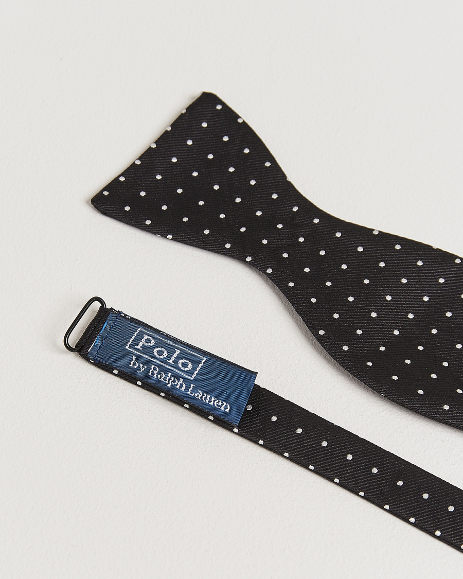 Herre | Sløyfer | Polo Ralph Lauren | Silk Self Tie Dot Bow Tie Black/White
