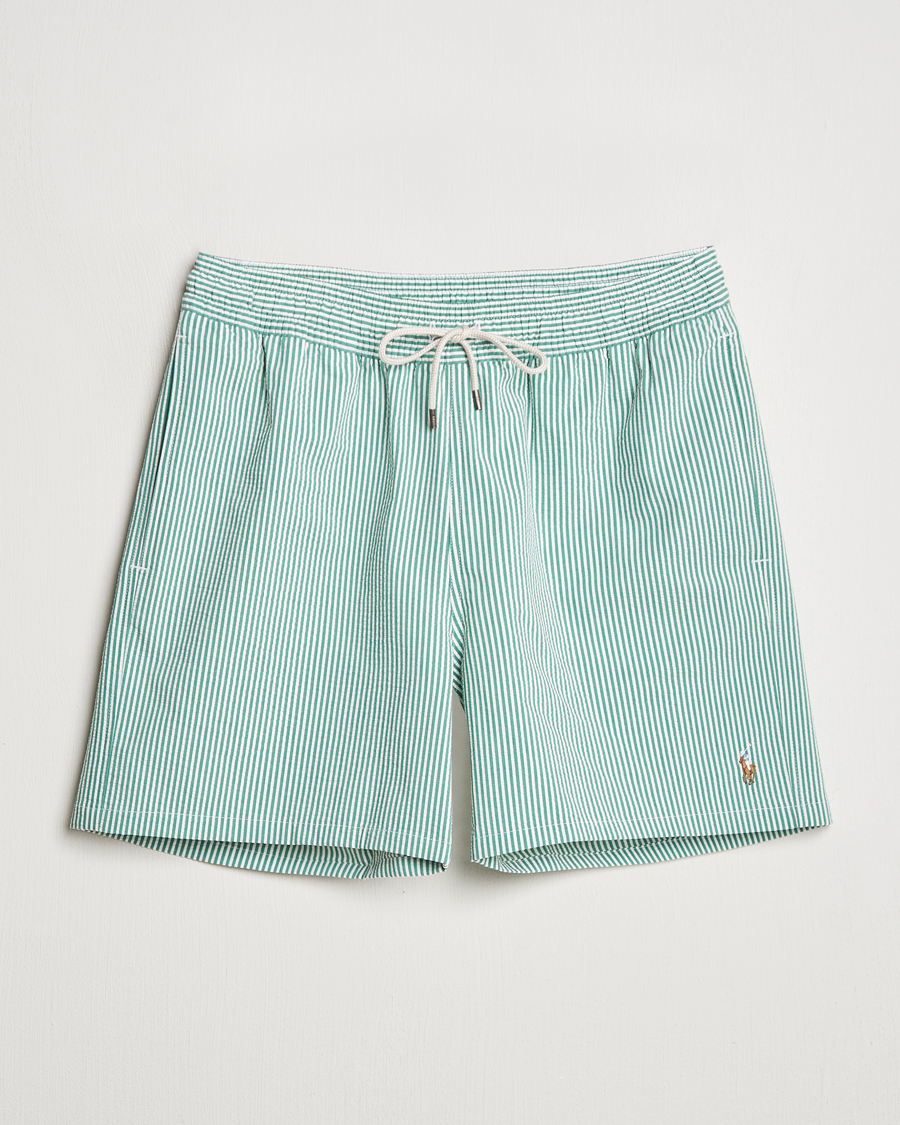 Herre | Badeshorts | Polo Ralph Lauren | Recycled Traveler Seersucker Swimshorts Raft Green