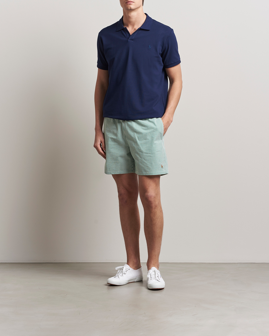 Herre | Badeshorts | Polo Ralph Lauren | Recycled Traveler Seersucker Swimshorts Raft Green