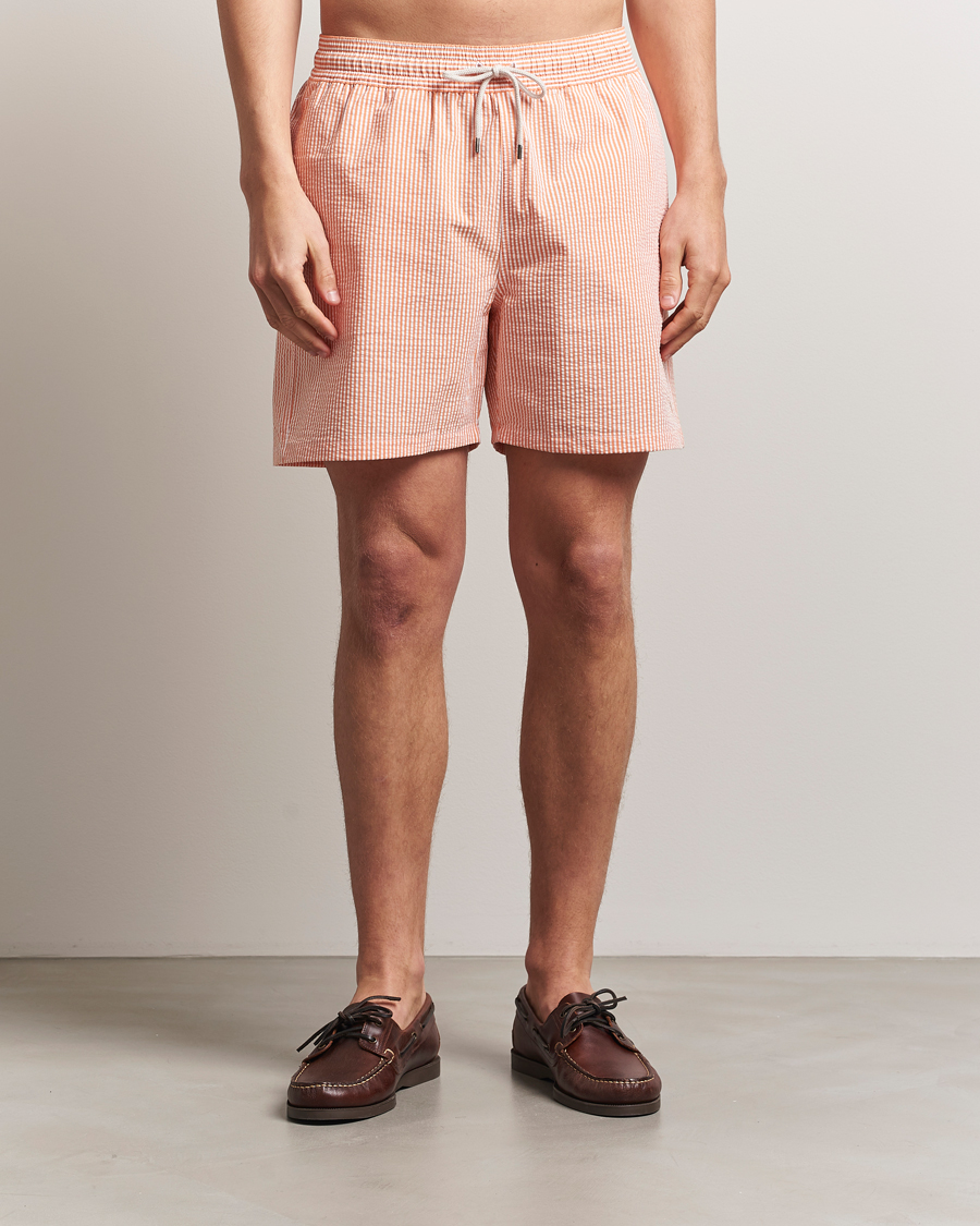 Herre | Badeshorts | Polo Ralph Lauren | Recycled Traveler Seersucker Swimshorts Classic Peach