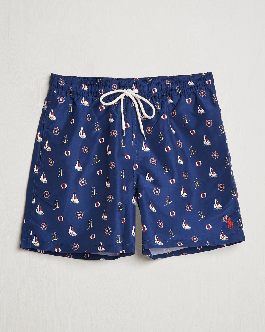 Herre | Badeshorts | Polo Ralph Lauren | Traveler Recycled Swimshorts Nautical Marine