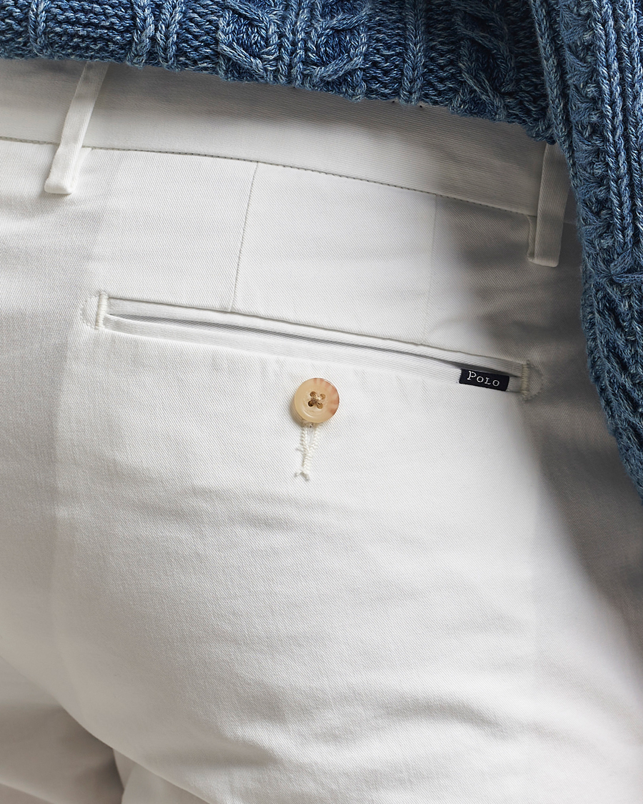 Herre | Bukser | Polo Ralph Lauren | Slim Fit Stretch Chinos Deckwash White