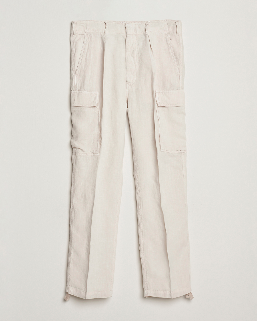 Herre | Bukser | Polo Ralph Lauren | Linen Cargo Pants Dove Beige
