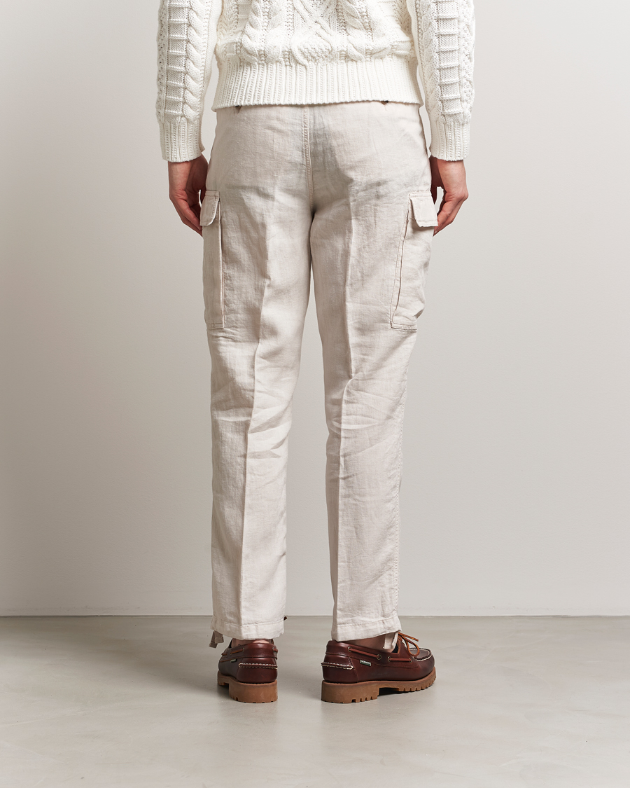 Herre | Bukser | Polo Ralph Lauren | Linen Cargo Pants Dove Beige