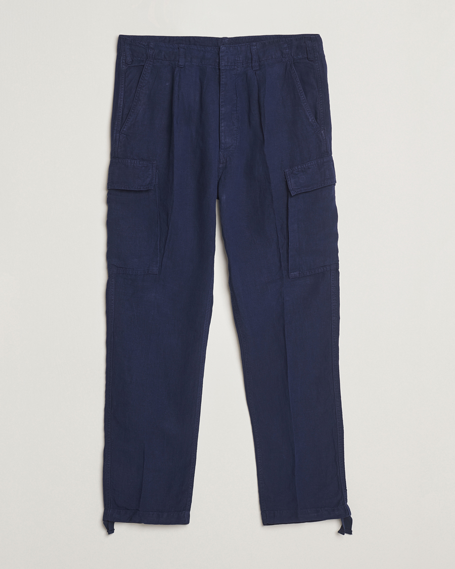 Herre | Bukser | Polo Ralph Lauren | Linen Cargo Pants Newport Navy