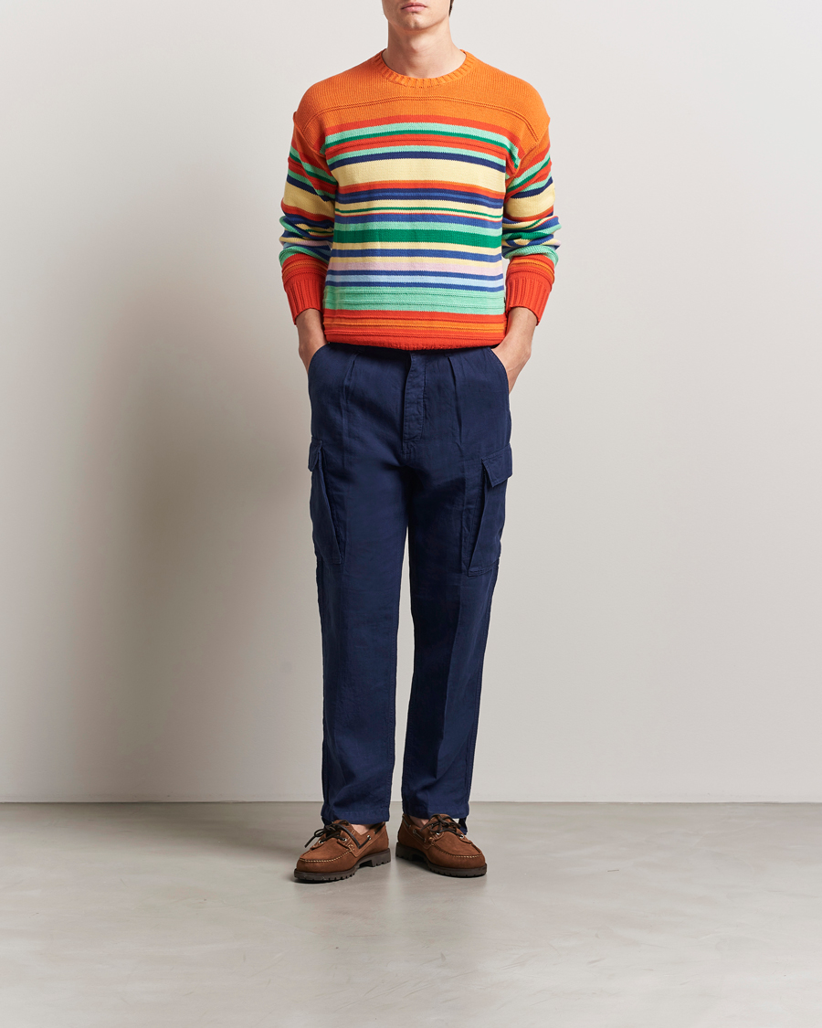 Herre | Bukser | Polo Ralph Lauren | Linen Cargo Pants Newport Navy