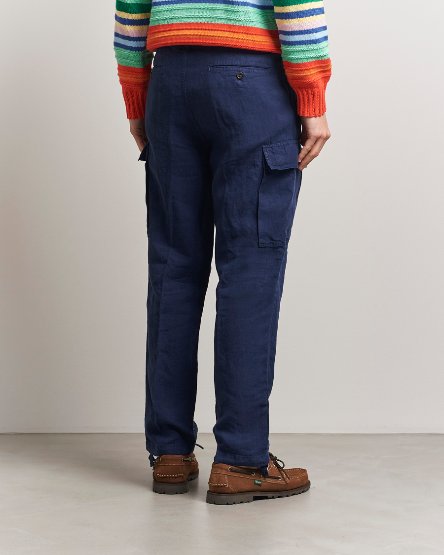 Herre | Bukser | Polo Ralph Lauren | Linen Cargo Pants Newport Navy
