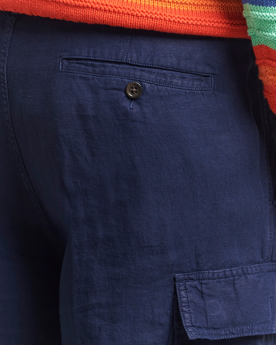Herre | Bukser | Polo Ralph Lauren | Linen Cargo Pants Newport Navy