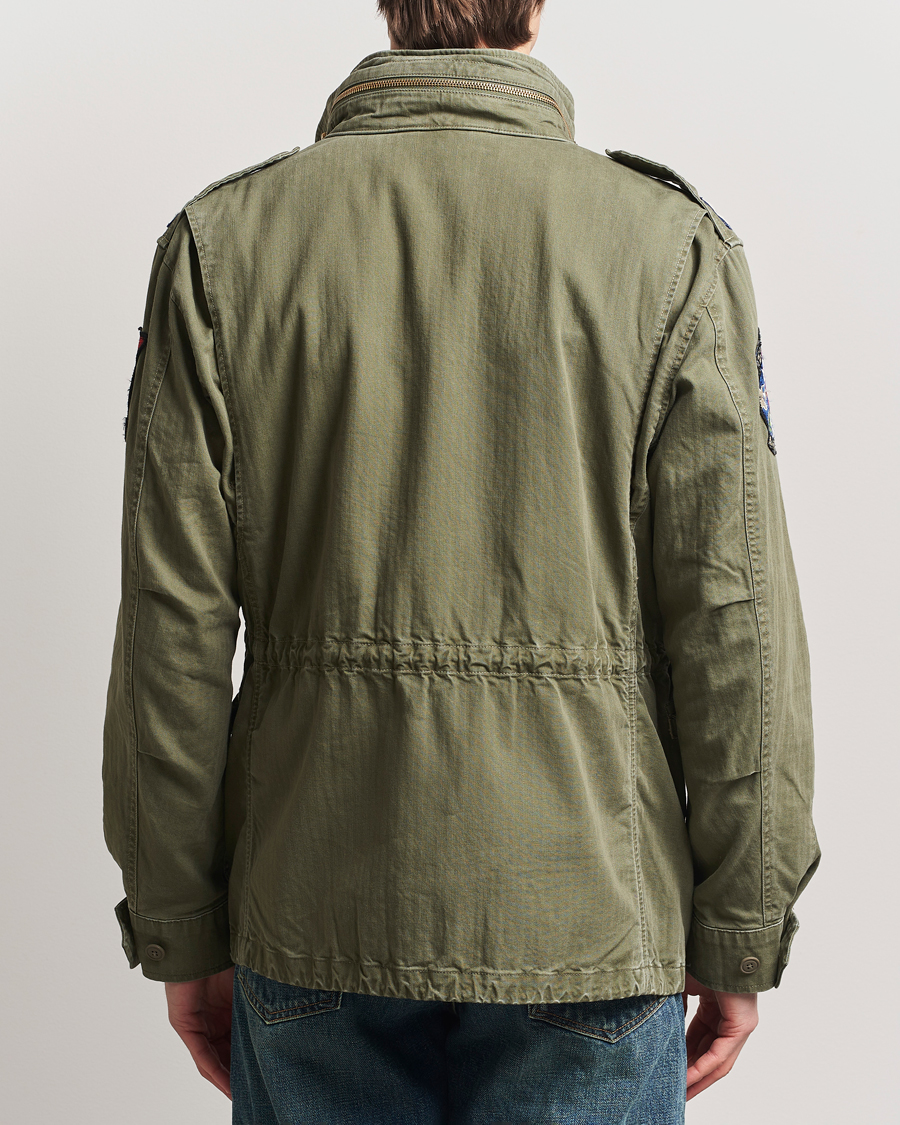 Herre | Jakker | Polo Ralph Lauren | Herringbone Field Jacket Olive Mountain