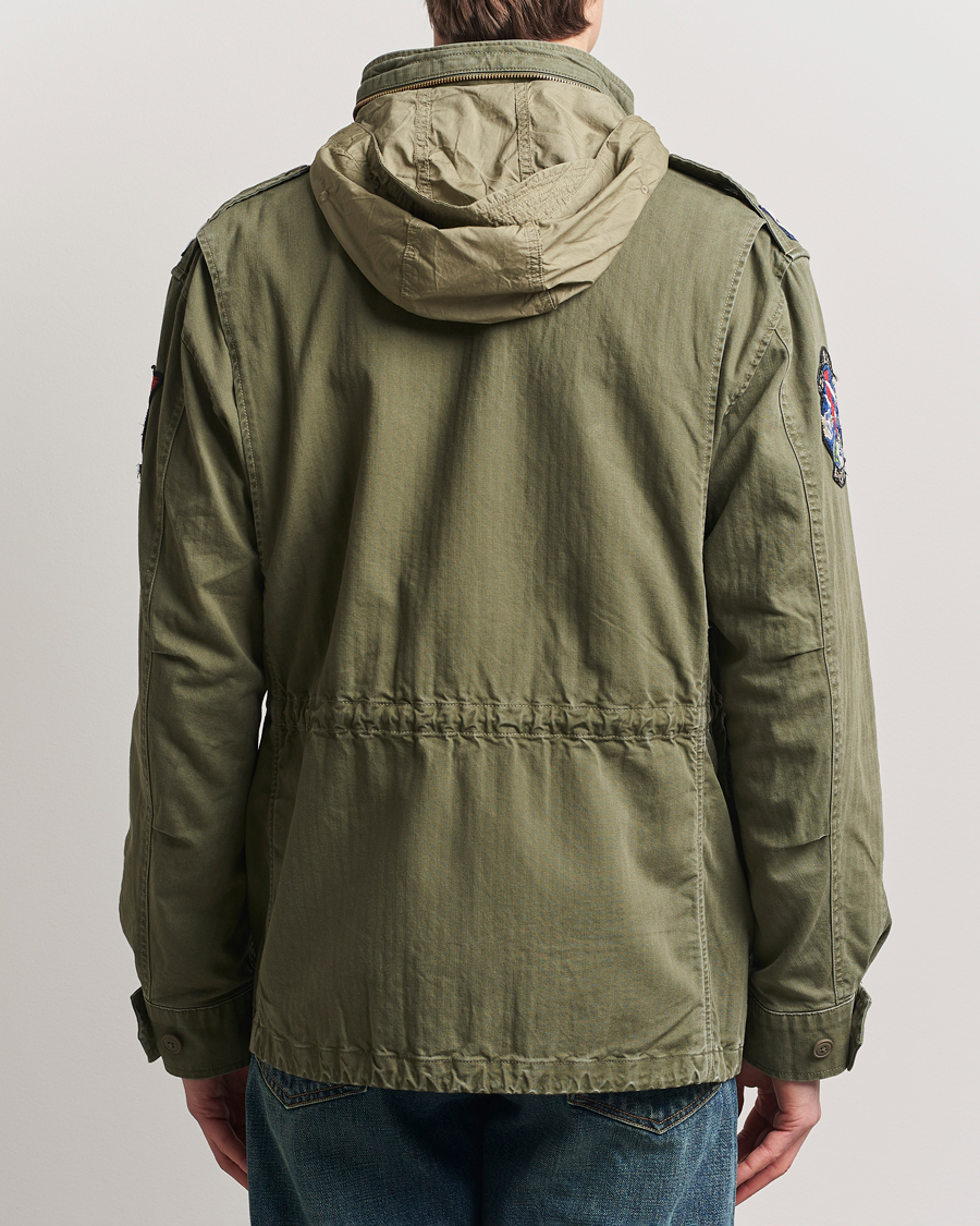 Herre | Jakker | Polo Ralph Lauren | Herringbone Field Jacket Olive Mountain