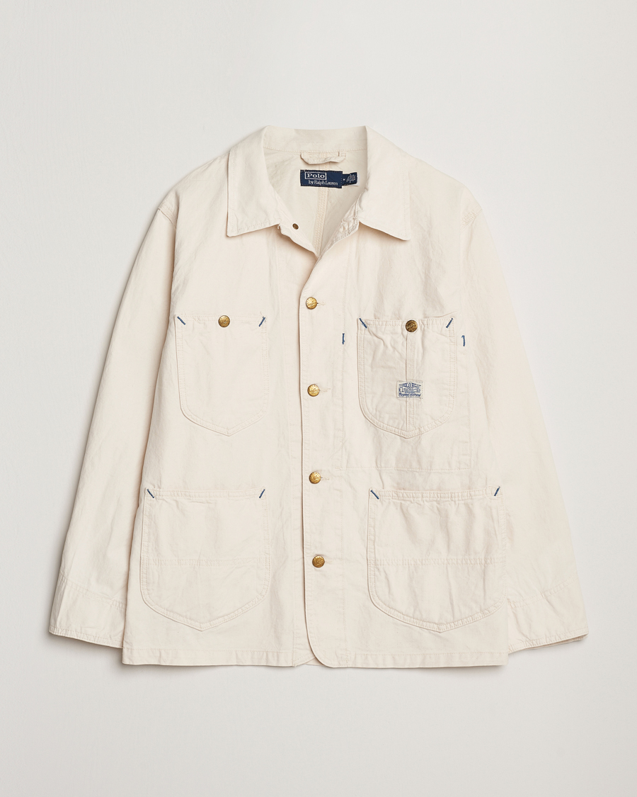 Herre | Jakker | Polo Ralph Lauren | Unlined Drill Twill Shirt Jacket Barlows White
