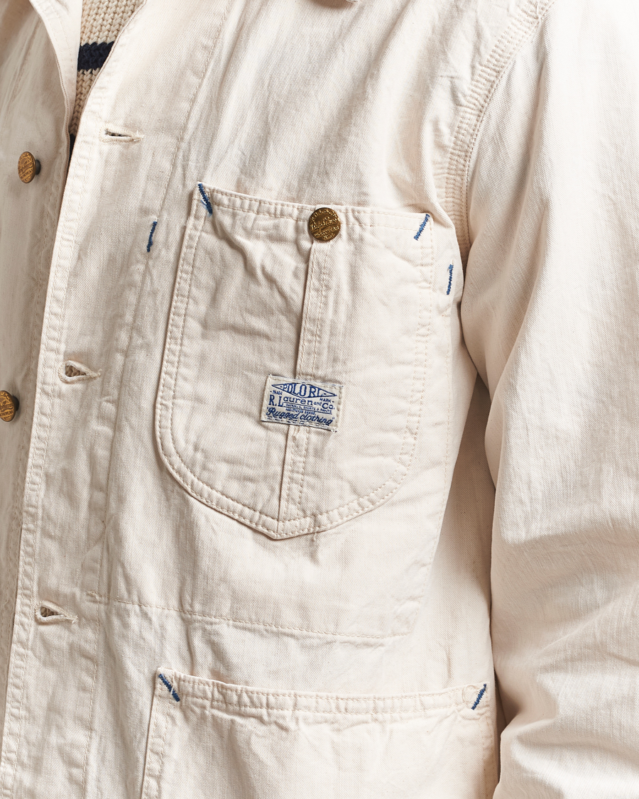 Herre | Jakker | Polo Ralph Lauren | Unlined Drill Twill Shirt Jacket Barlows White