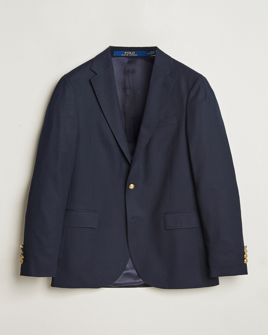 Herre | Dressjakker | Polo Ralph Lauren | Wool Single Breasted Sportcoat Navy