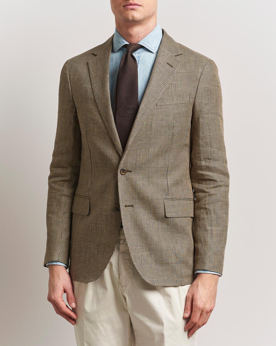 Herre | Dressjakker | Polo Ralph Lauren | Glenplaid Sportcoat Tan/Brown