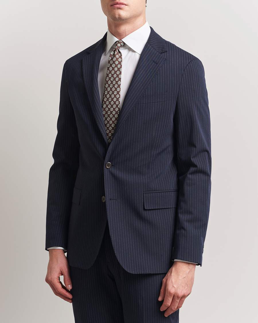 Herre | Dressjakker | Polo Ralph Lauren | Twill Pinstriped Suit Jacket Navy/Grey