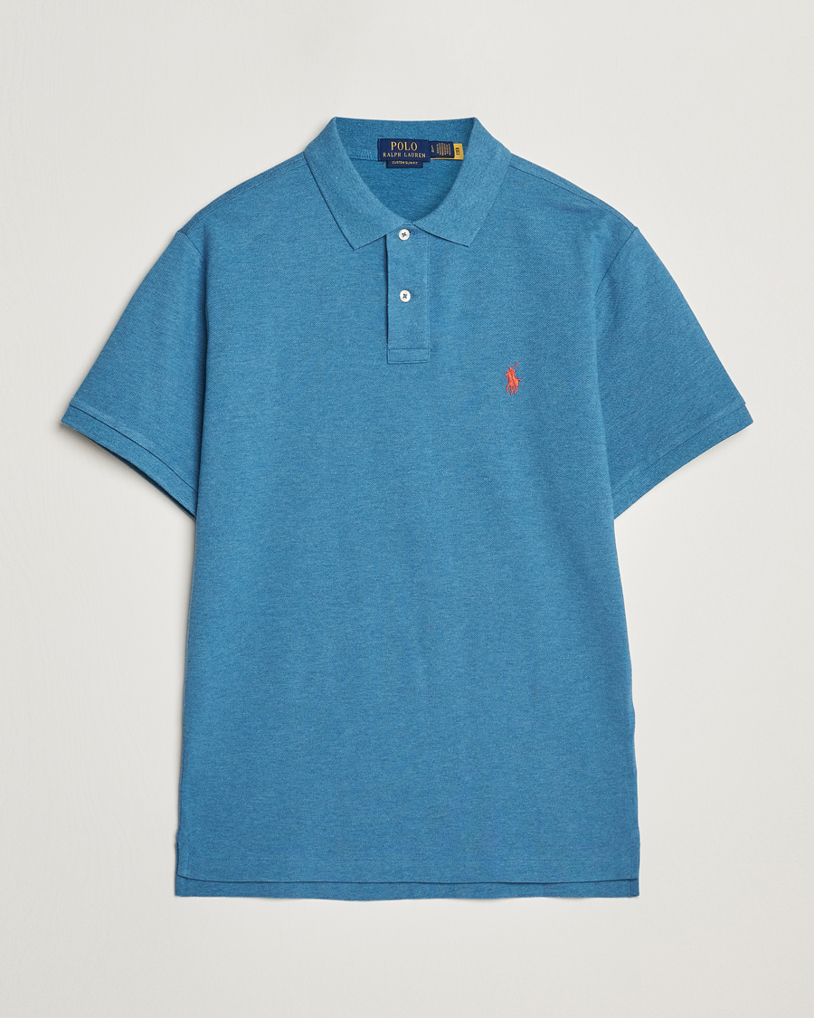 Herre | Pikéer | Polo Ralph Lauren | Custom Slim Fit Polo Marine Heather