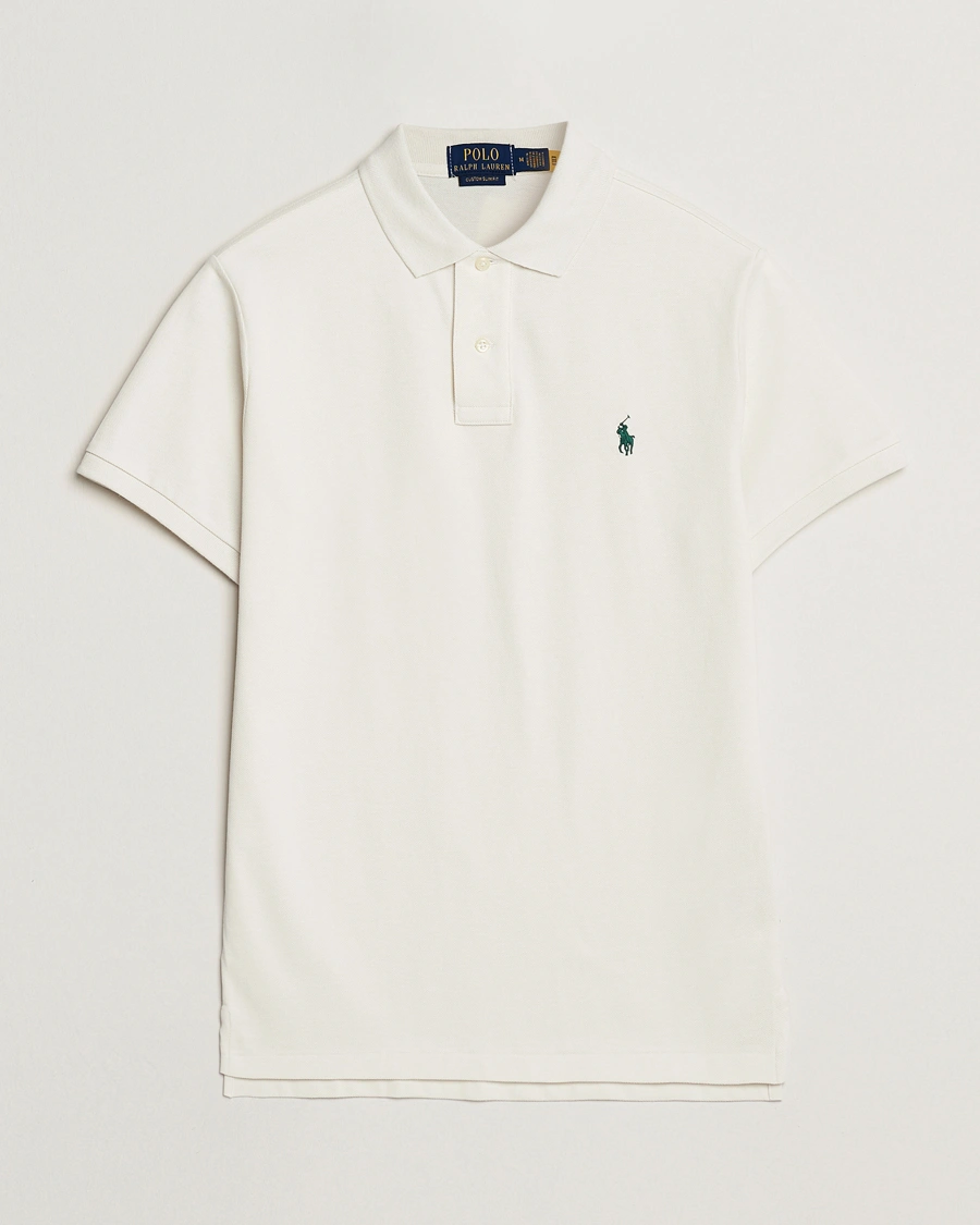 Herre | Pikéer | Polo Ralph Lauren | Custom Slim Fit Polo Antique Cream