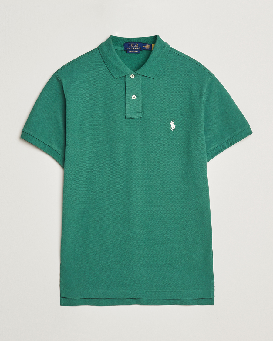 Herre | Pikéer | Polo Ralph Lauren | Custom Slim Fit Polo Antique Green