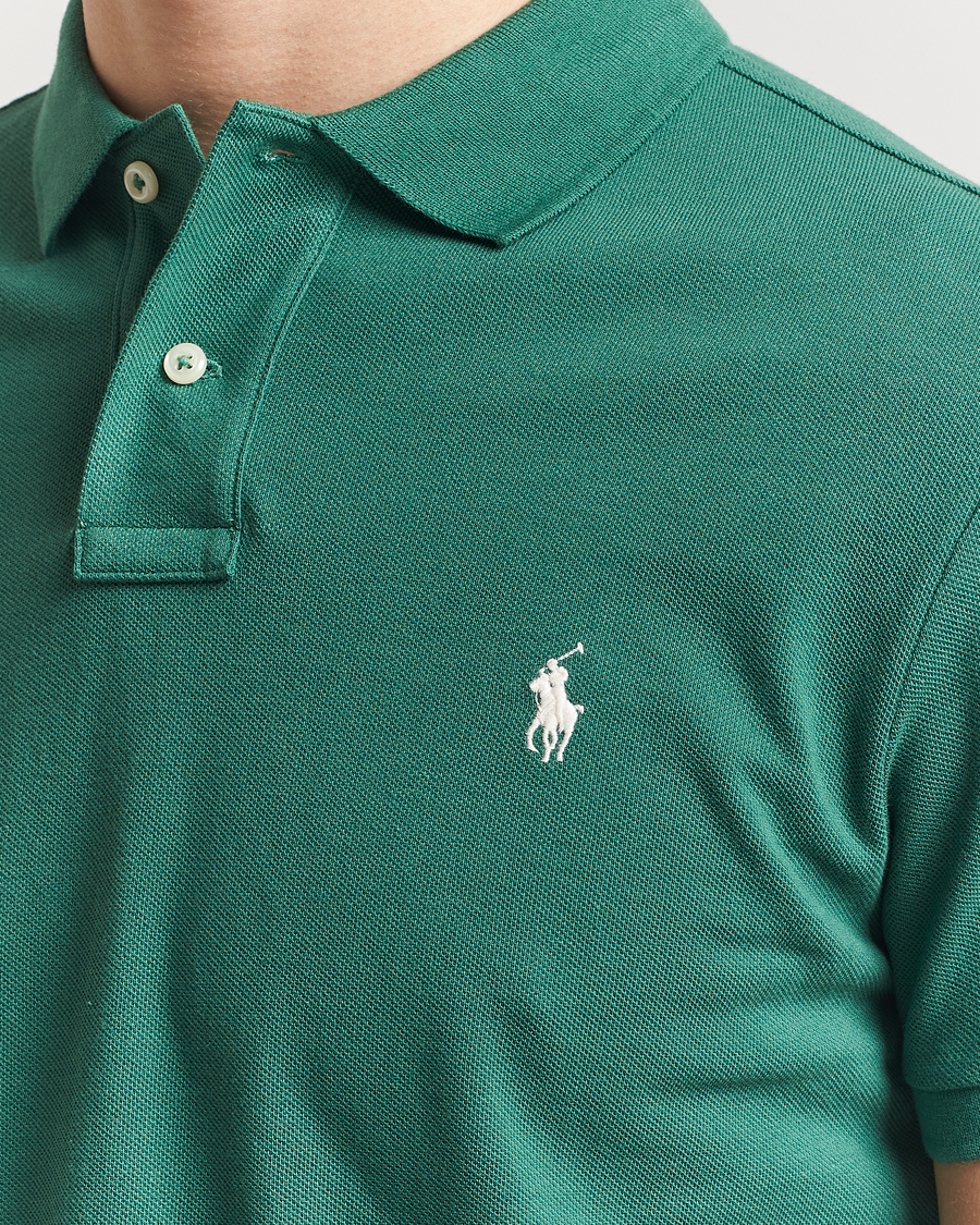 Herre | Pikéer | Polo Ralph Lauren | Custom Slim Fit Polo Antique Green