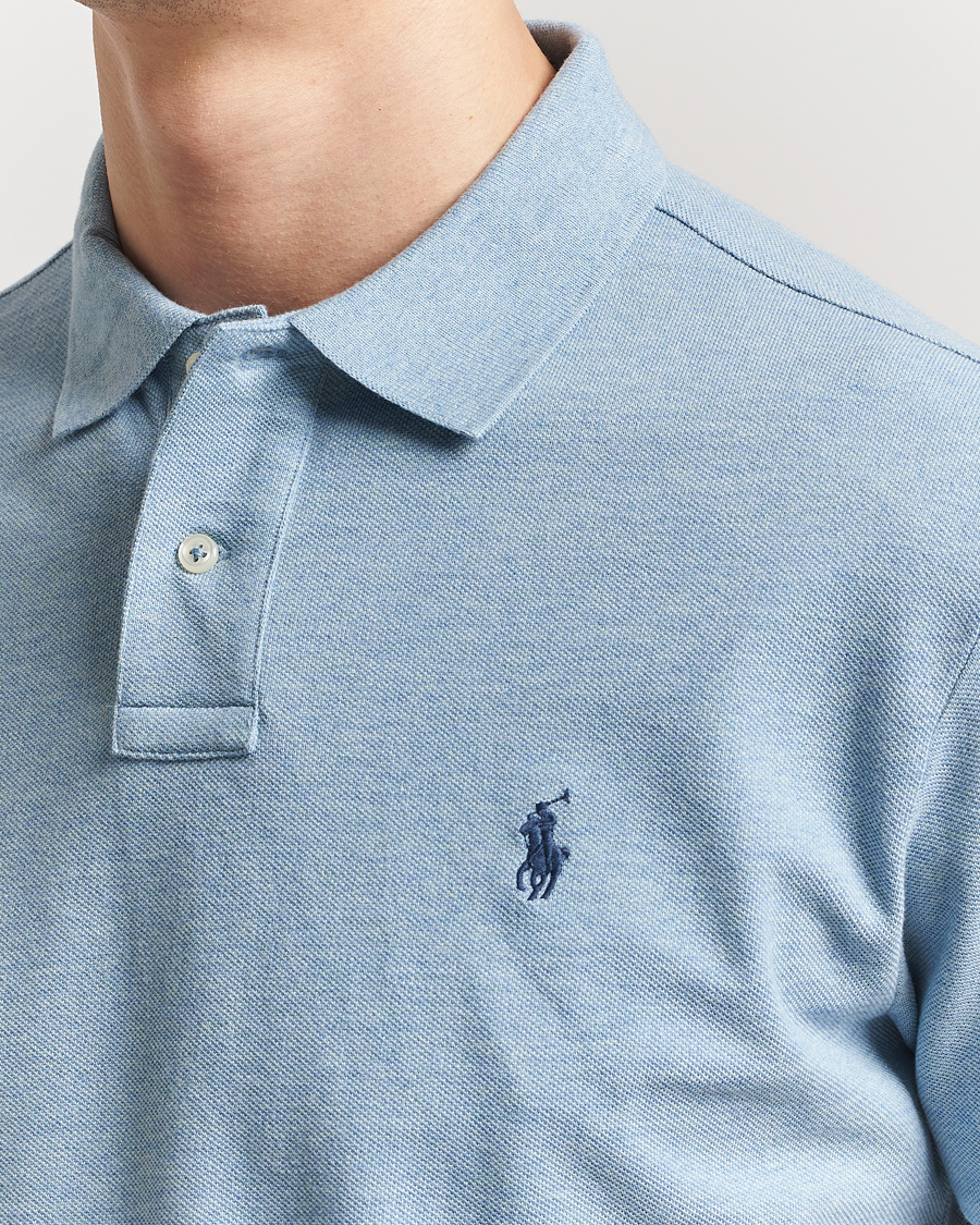 Herre | Pikéer | Polo Ralph Lauren | Custom Slim Fit Polo Modern Blue Heather
