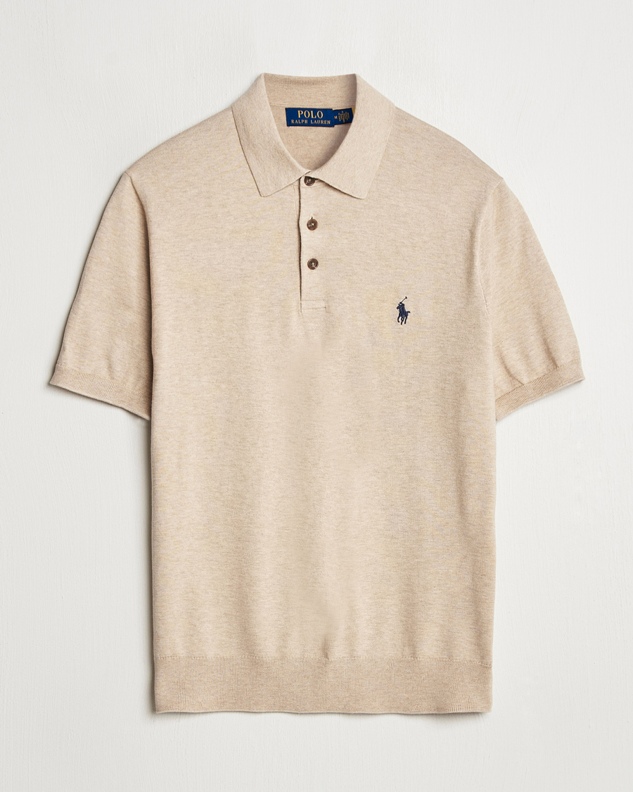Herre | Pikéer | Polo Ralph Lauren | Cotton Knitted Polo Dune Melange