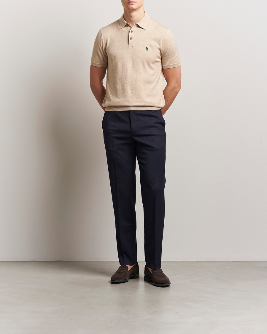 Herre | Pikéer | Polo Ralph Lauren | Cotton Knitted Polo Dune Melange