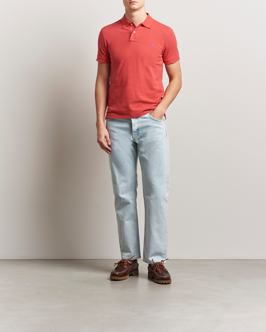 Herre | Pikéer | Polo Ralph Lauren | Slim Fit Polo Spring Red