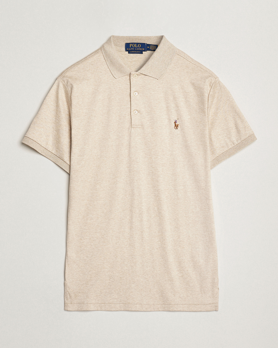 Herre | Pikéer | Polo Ralph Lauren | Luxury Pima Cotton Polo Expedition Dune Heather