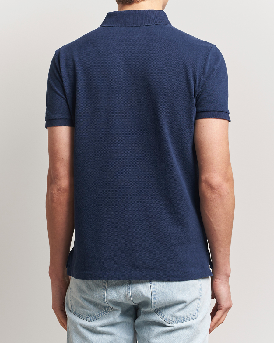 Herre | Pikéer | Polo Ralph Lauren | Custom Slim Fit Mesh Polo Cruise Navy