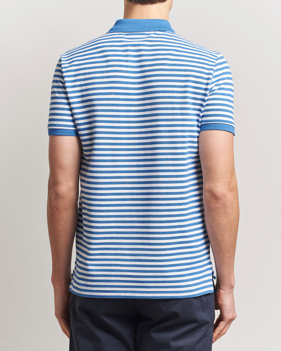 Herre | Pikéer | Polo Ralph Lauren | Custom Slim Fit Striped Polo Embayment Blue/White