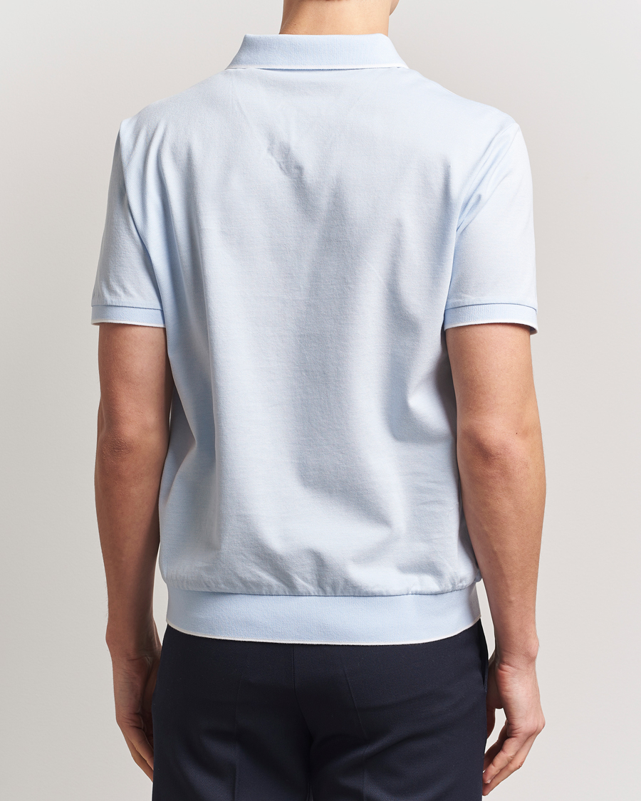 Herre | Pikéer | Polo Ralph Lauren | Johnny Jaquard Knitted Polo Office Blue