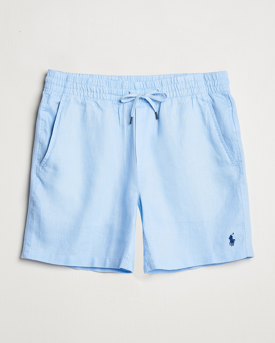 Herre | Shorts | Polo Ralph Lauren | Prepster Drawstring Linen Shorts Office Blue