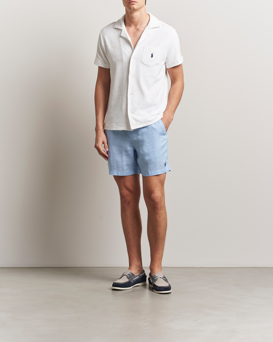 Herre | Shorts | Polo Ralph Lauren | Prepster Drawstring Linen Shorts Office Blue