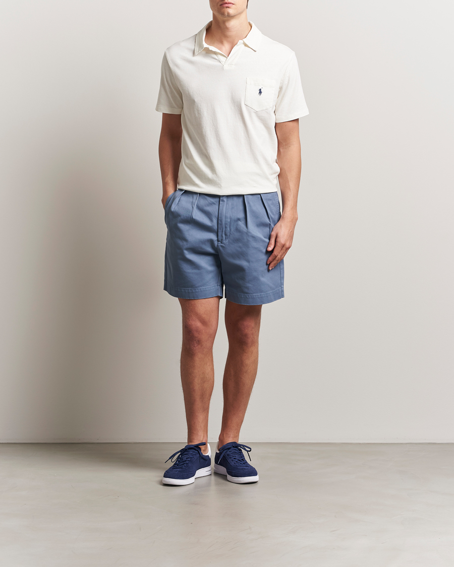 Herre | Shorts | Polo Ralph Lauren | Cormac Pleated Shorts Capri Blue