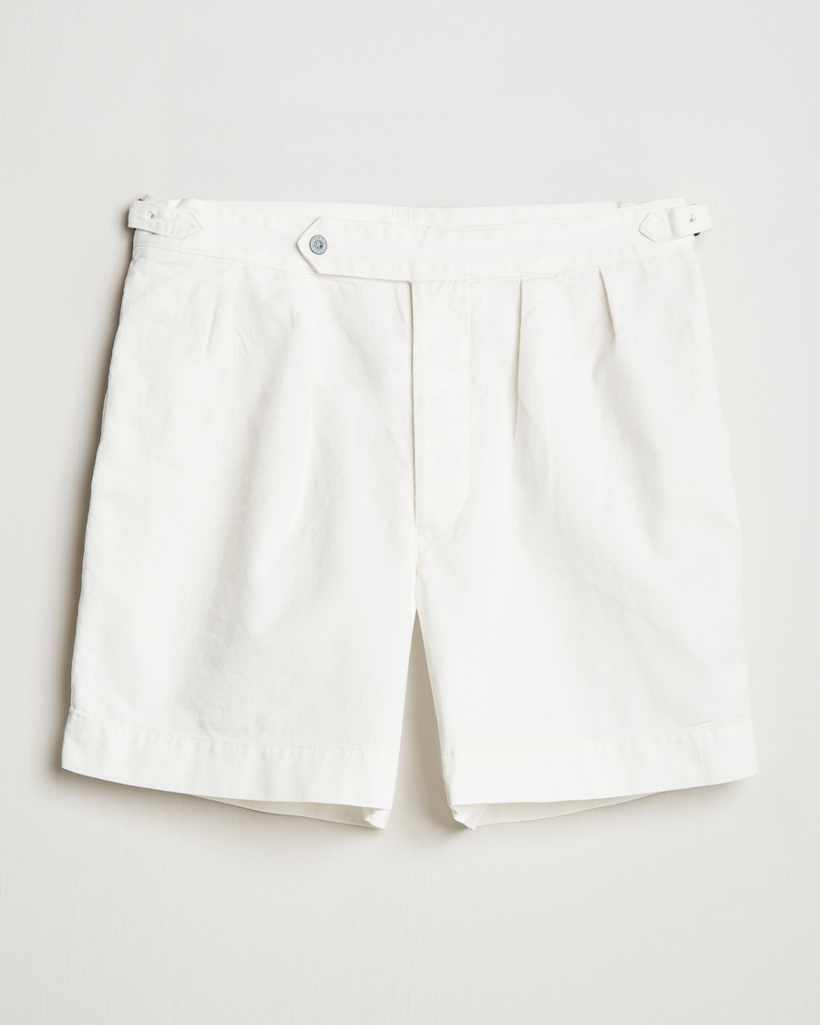 Herre | Shorts | Polo Ralph Lauren | Rustic Twill Pleated Shorts Deckwash White