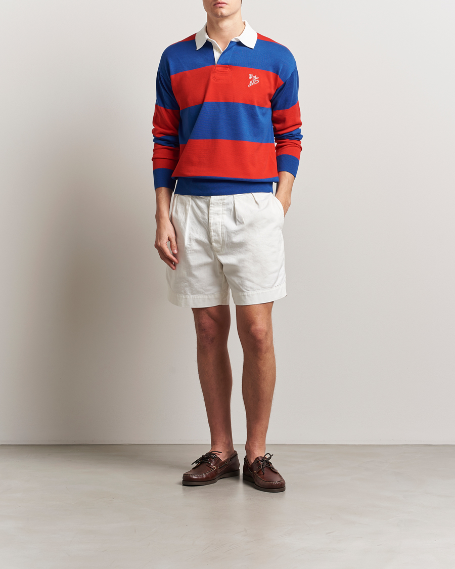 Herre | Shorts | Polo Ralph Lauren | Rustic Twill Pleated Shorts Deckwash White